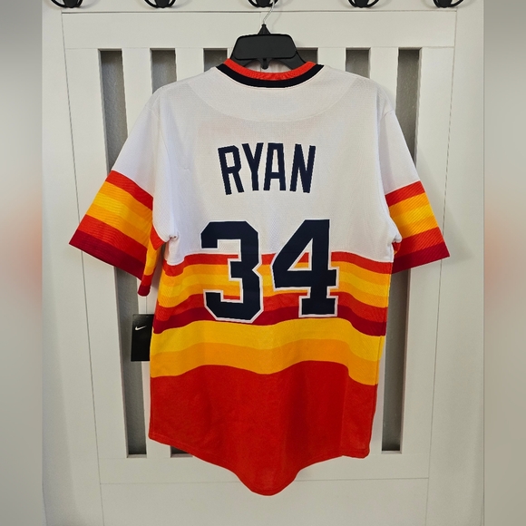 Brand New Nike Houston Astros Jersey Nolan Ryan #34 Cooperstown Collection